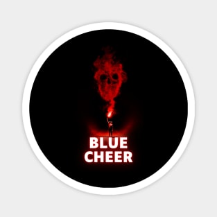 blue cher red smoke Magnet